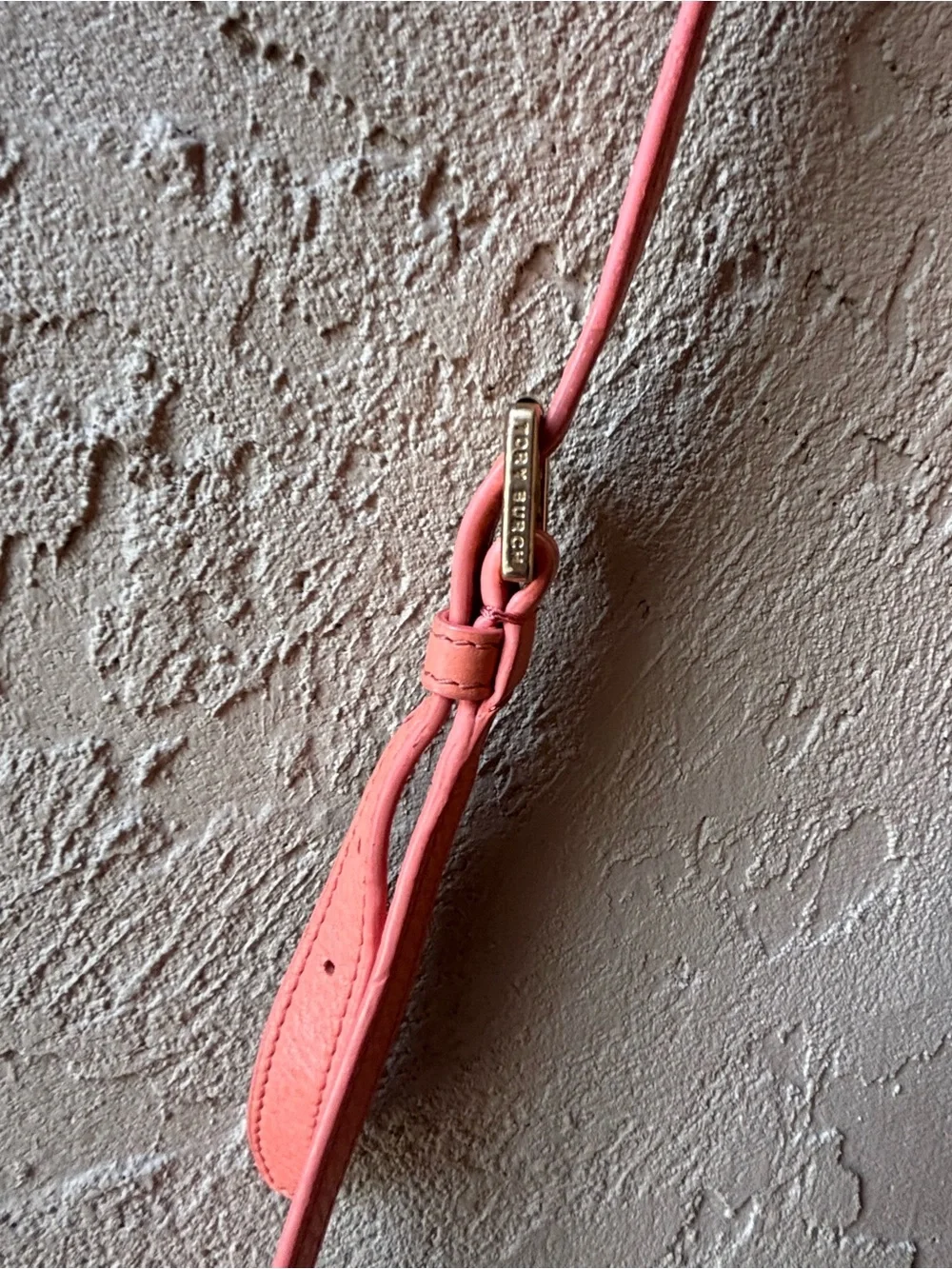 Tory Burch Coral Leather Crossbody Bag